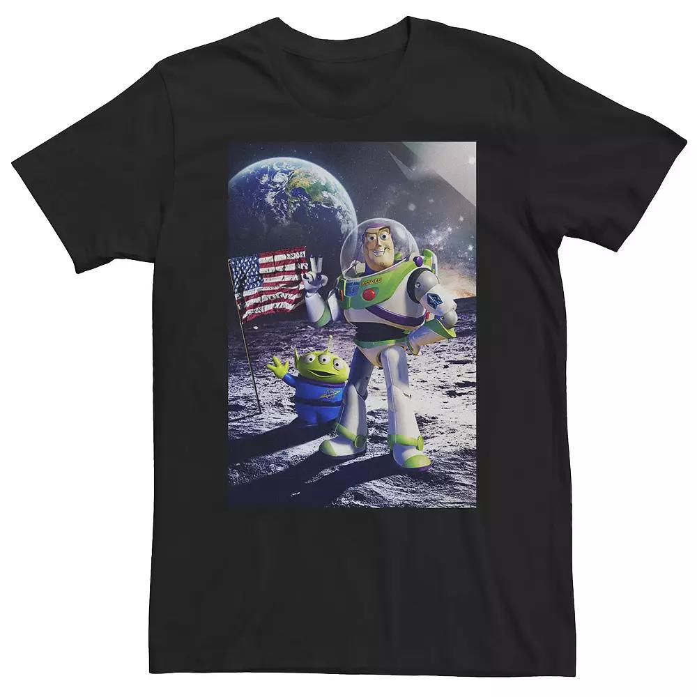 Big & Tall Disney / Pixar Toy Story Buzz Lightyear Moon Landing Tee, Men's,  Product Image
