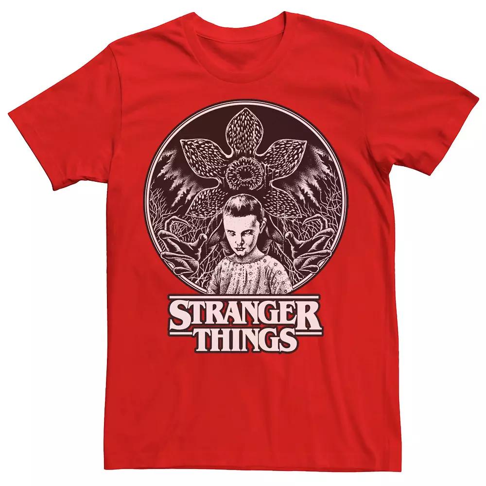 Men's Netflix Stranger Things Eleven And Demogorgon Circle Tee,  Product Image