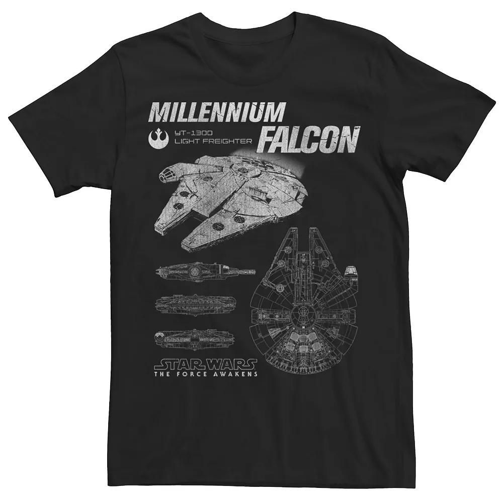 Men's Star Wars Millennium Falcon Profile Tee,  Product Image