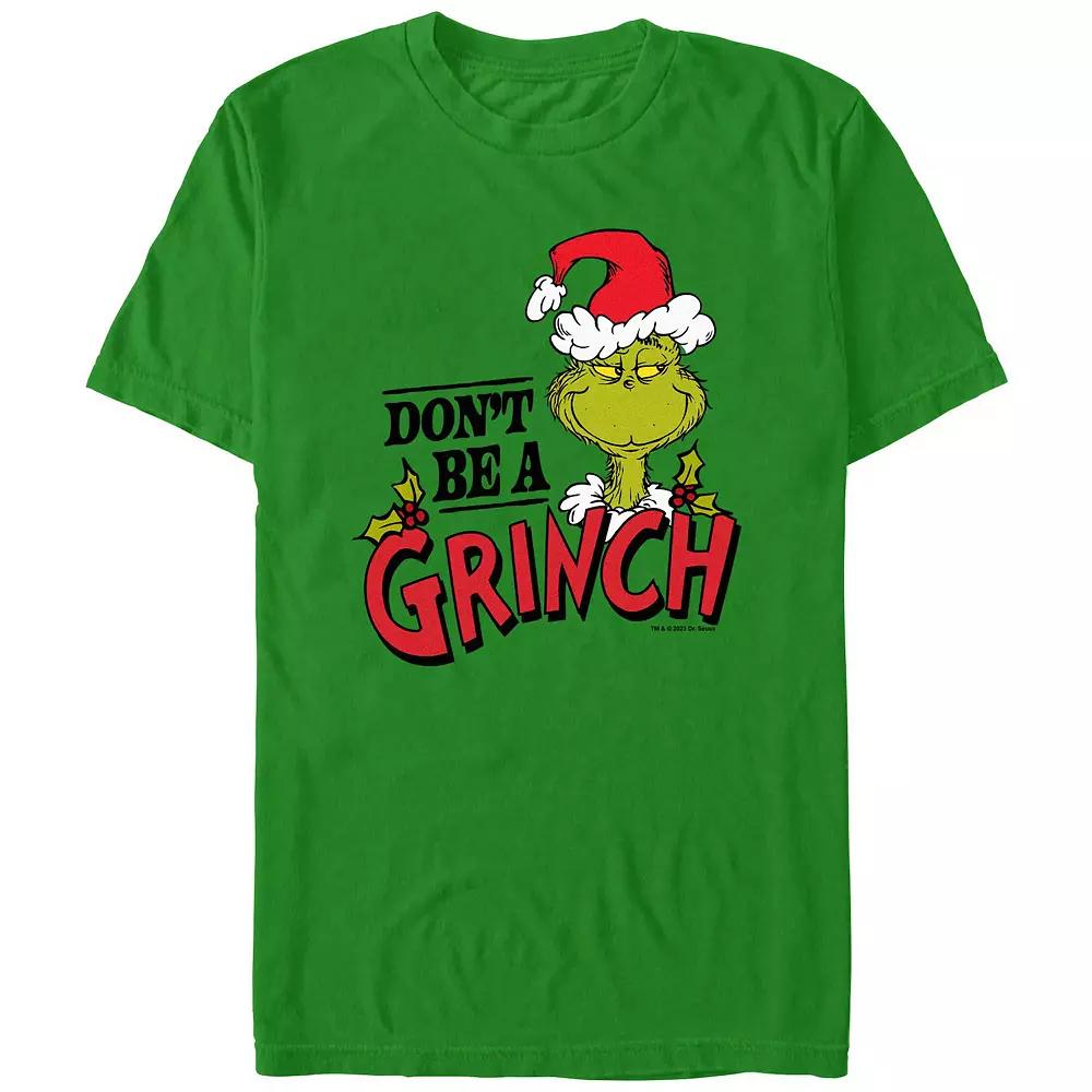 Big & Tall Dr. Seuss Don't Be A Grinch Graphic Tee, Men's,  Product Image