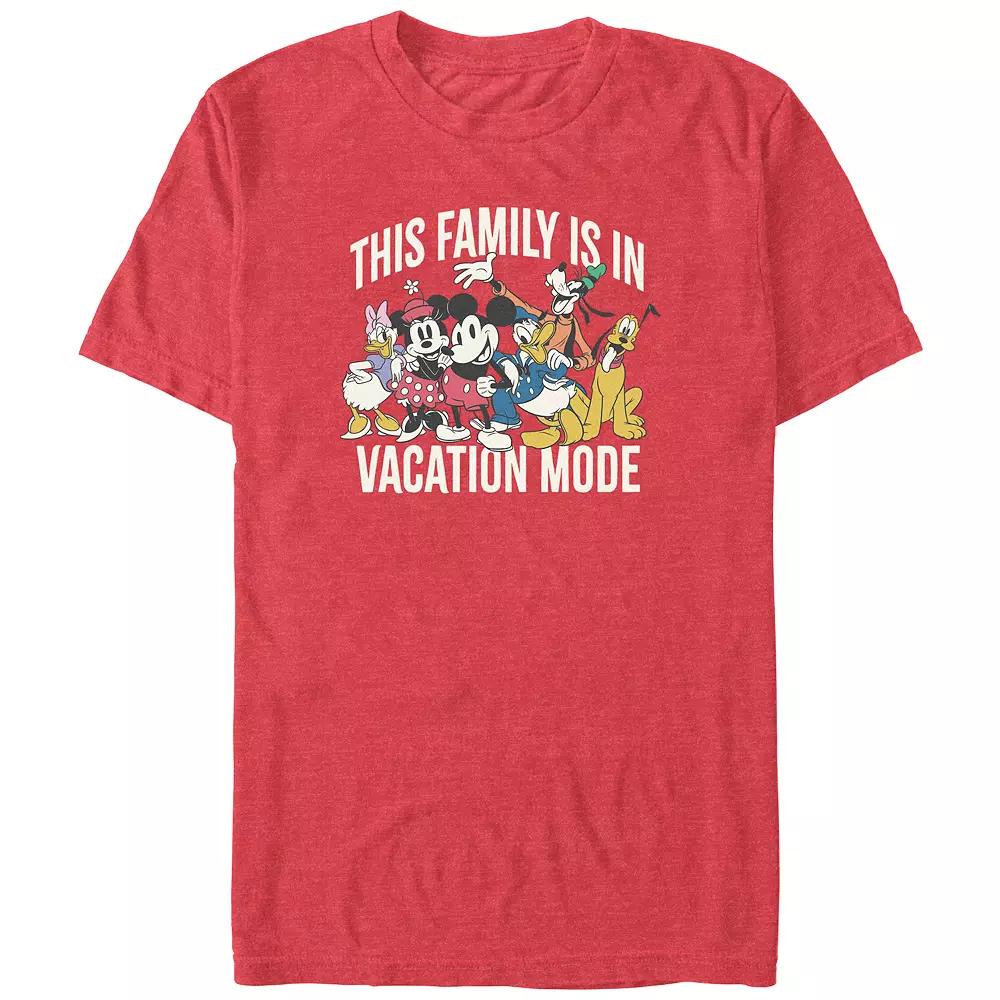 Disney's Mickey Mouse And Friends Vacation Mode Big & Tall Graphic Tee, Men's,  Product Image