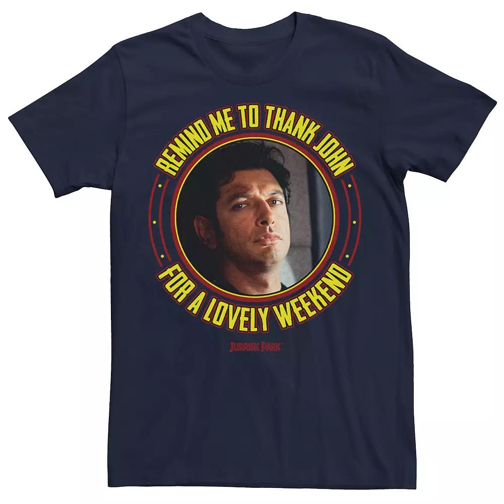 Men's Jurassic Park Remind Me To Thank John For The Weekend Graphic Tee,  Product Image