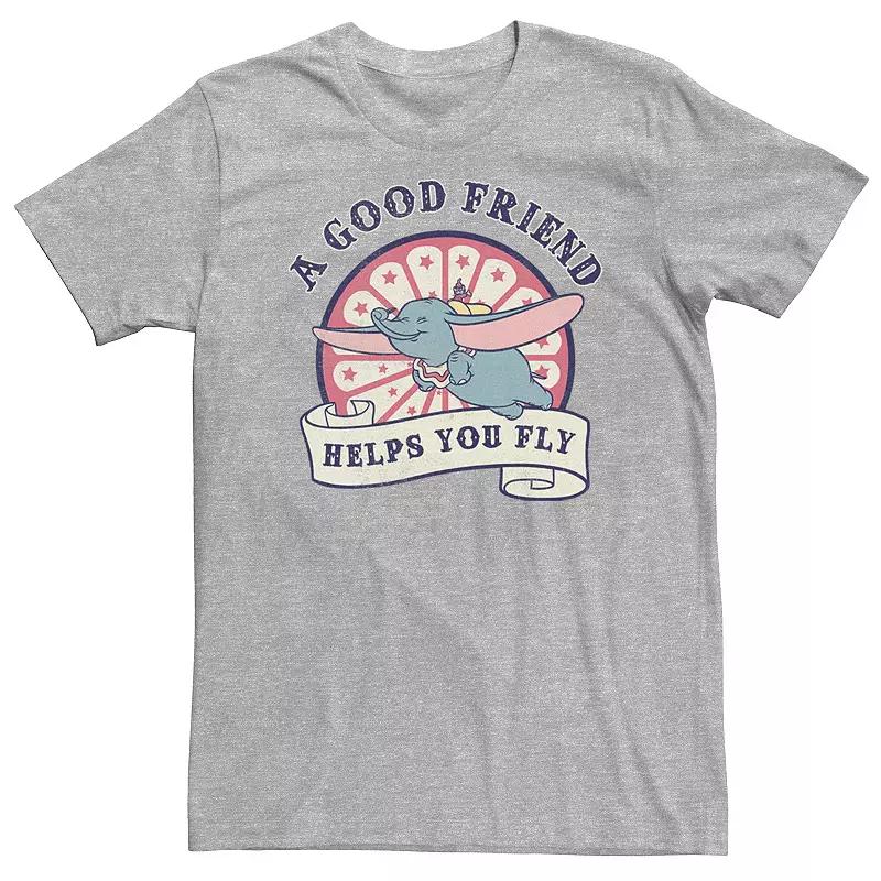 Big & Tall Disney Dumbo A Good Friend Helps You Fly Logo Poster Tee, Men's,  Product Image
