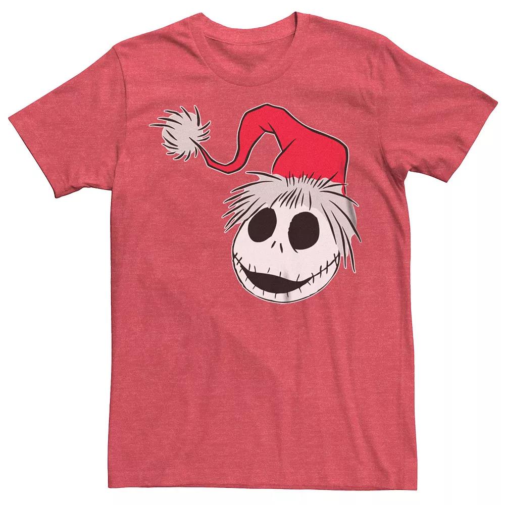 Disney's The Nightmare Before Christmas Men's Santa Claus Jack Tee, Size: Medium, Red Grey Product Image