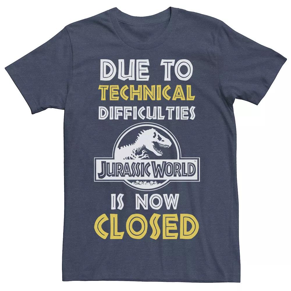 Men's Jurassic World Technical Difficulties Sign Graphic Tee,  Product Image