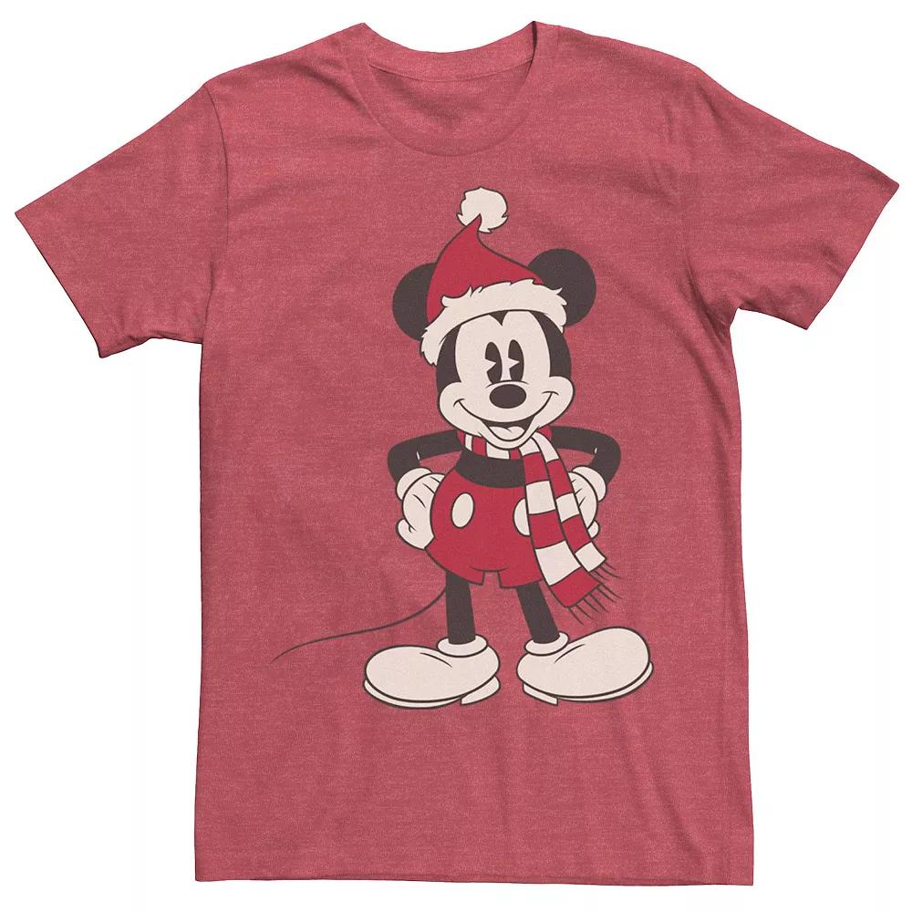 Disney's Mickey Mouse Classic Christmas Portrait Men's Tee,  Product Image