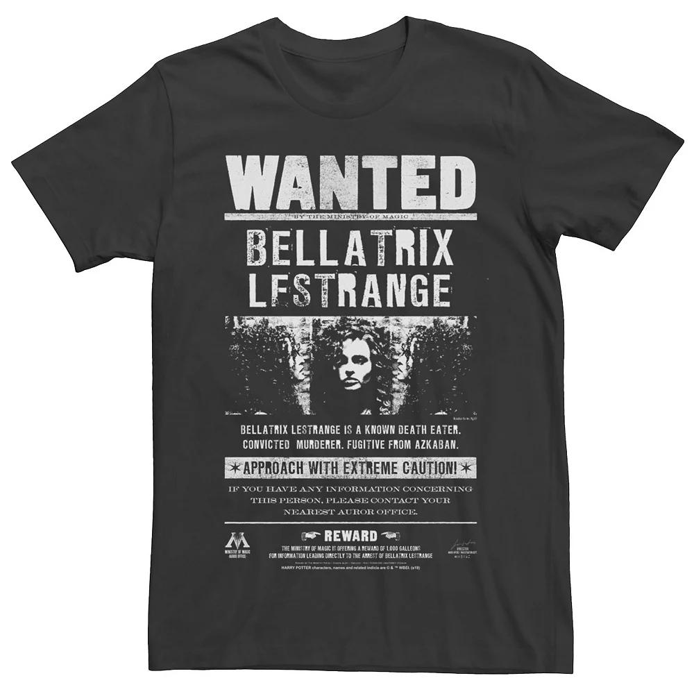 Men's Harry Potter Bellatrix Lestrange Wanted Poster Graphic Tee,  Product Image