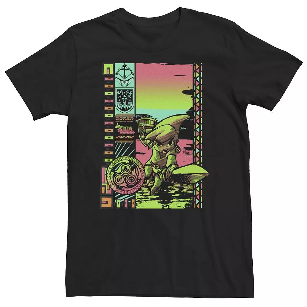 Big & Tall Nintendo Hang Ten Tee, Men's,  Product Image