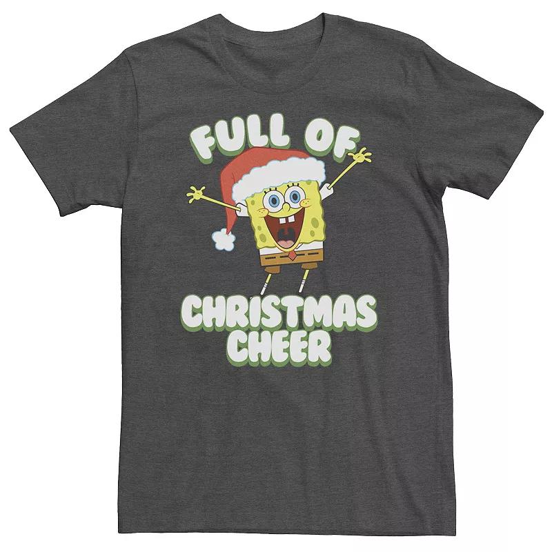 Big & Tall Nickelodeon SpongeBob SquarePants "Full Of Christmas Cheer" Holiday Tee, Boy's,  Product Image