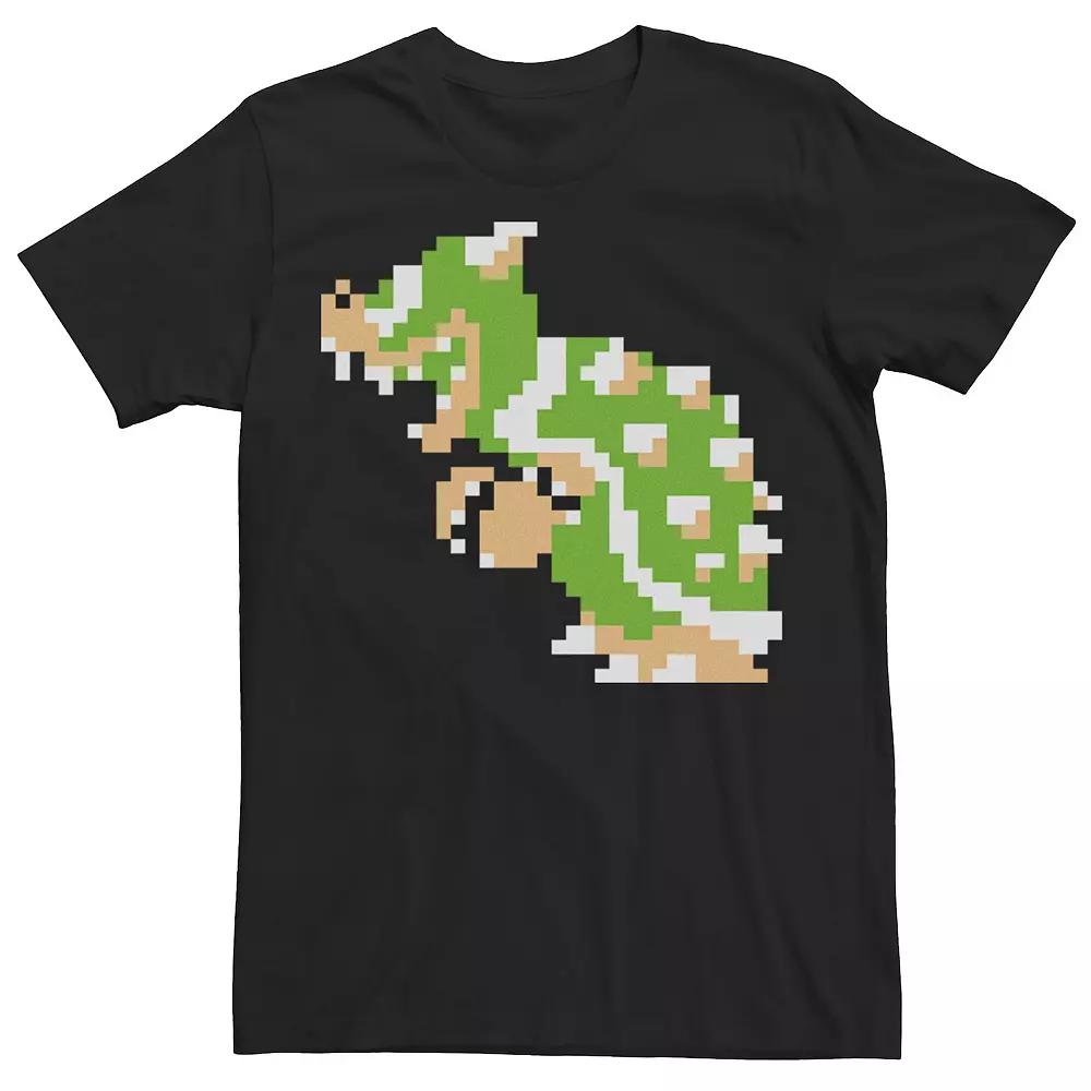 Men's Nintendo Super Mario Bowser Sprite Side Poster Tee,  Product Image
