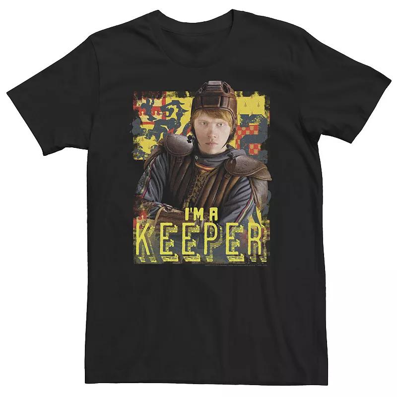 Big & Tall Harry Potter Ron Weasley I'm A Keeper Poster Tee, Men's,  Product Image