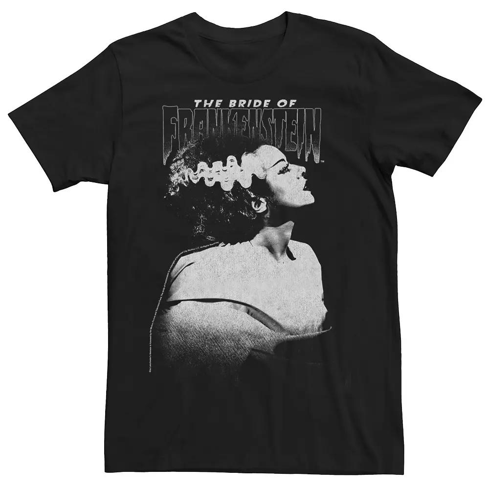 Men's Universal Monsters Bride Of Frankenstein Dark Portrait Tee, Size: Large, Black Product Image