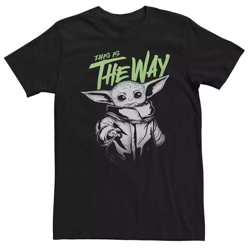 Big & Tall Star Wars The Mandalorian Grogu The Way Tee, Men's,  Product Image