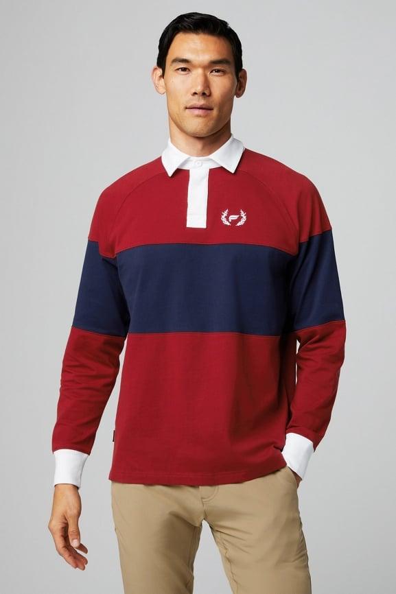 The R&R Paneled LS Rugby Tee Product Image