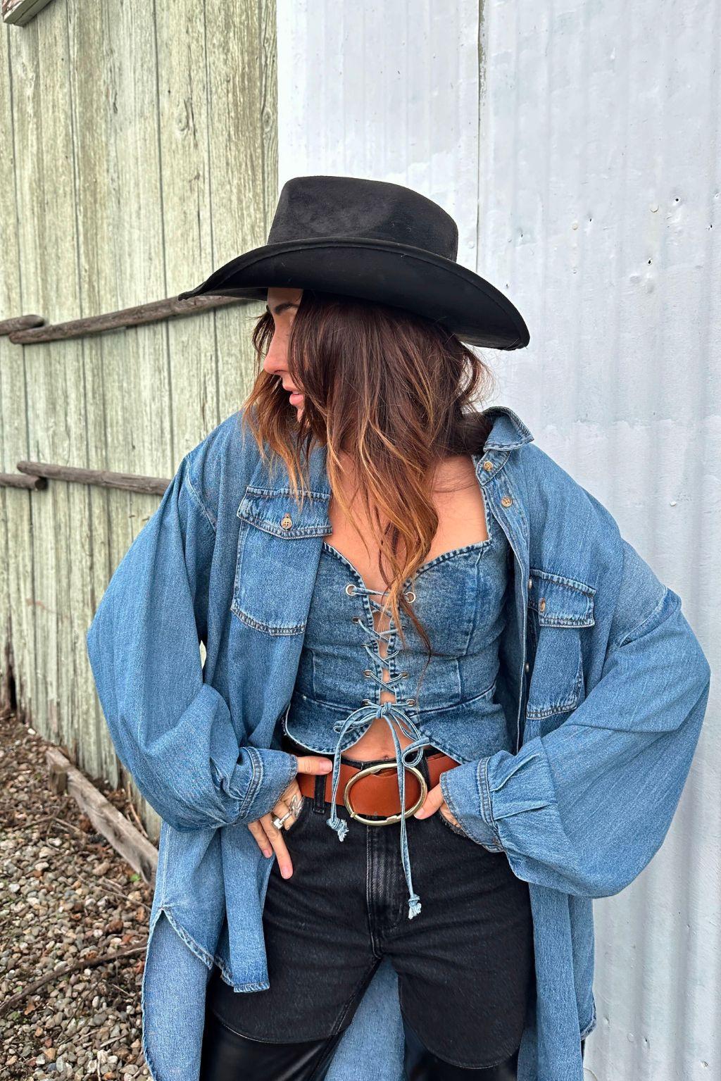 Spears Denim Bustier Product Image