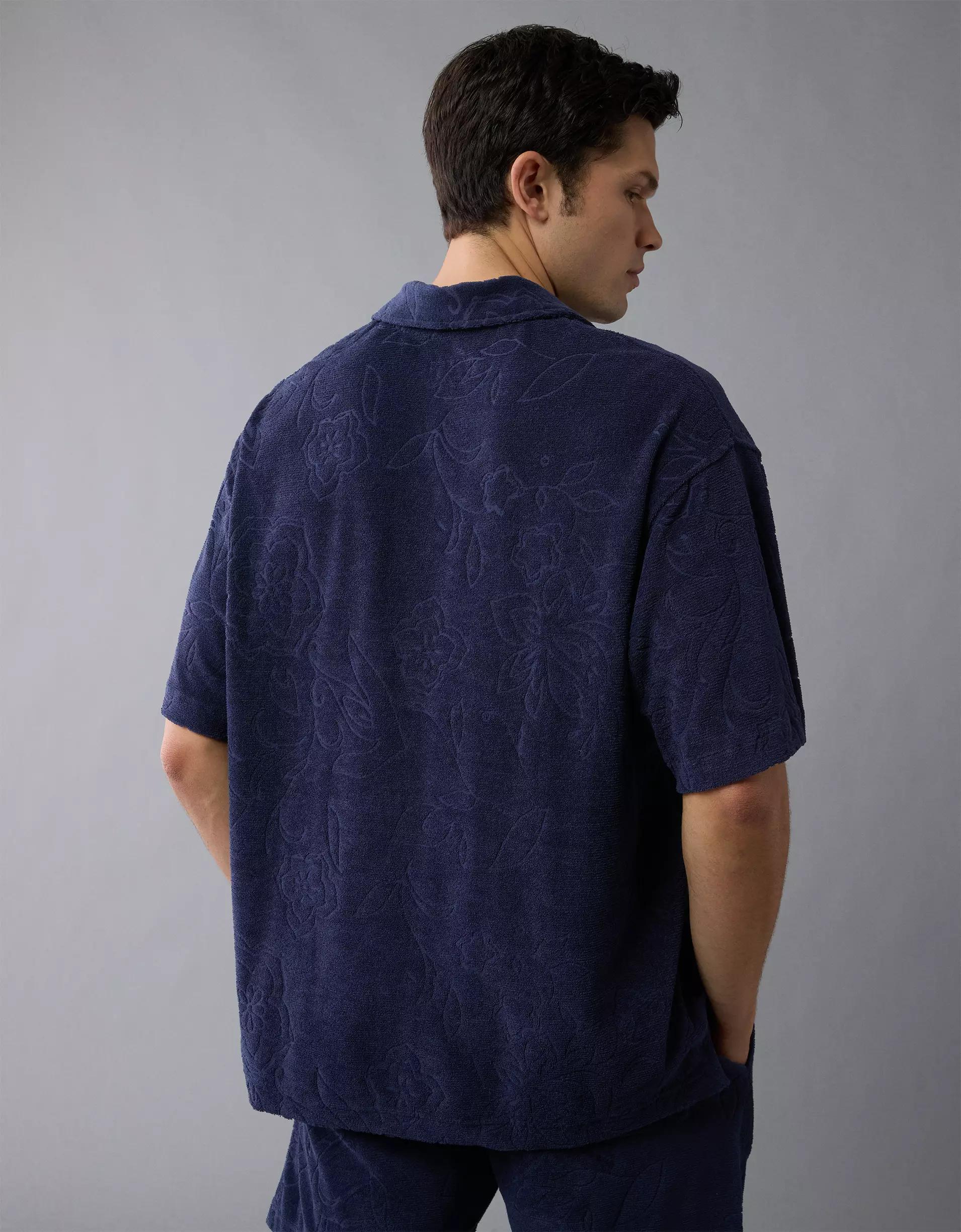 AE Terry Polo Shirt Product Image