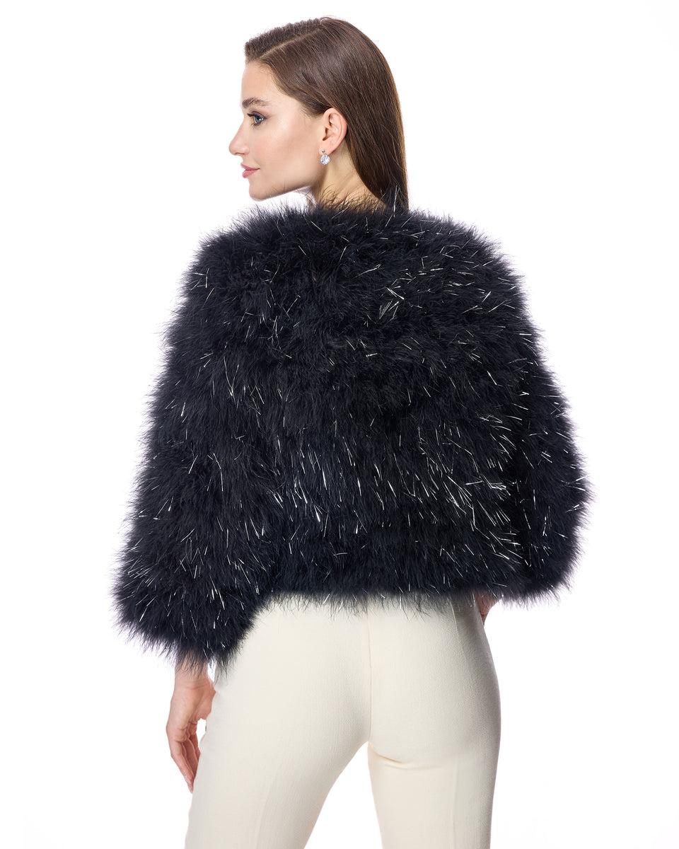 Metallic Feather Bolero-Maximilian Product Image
