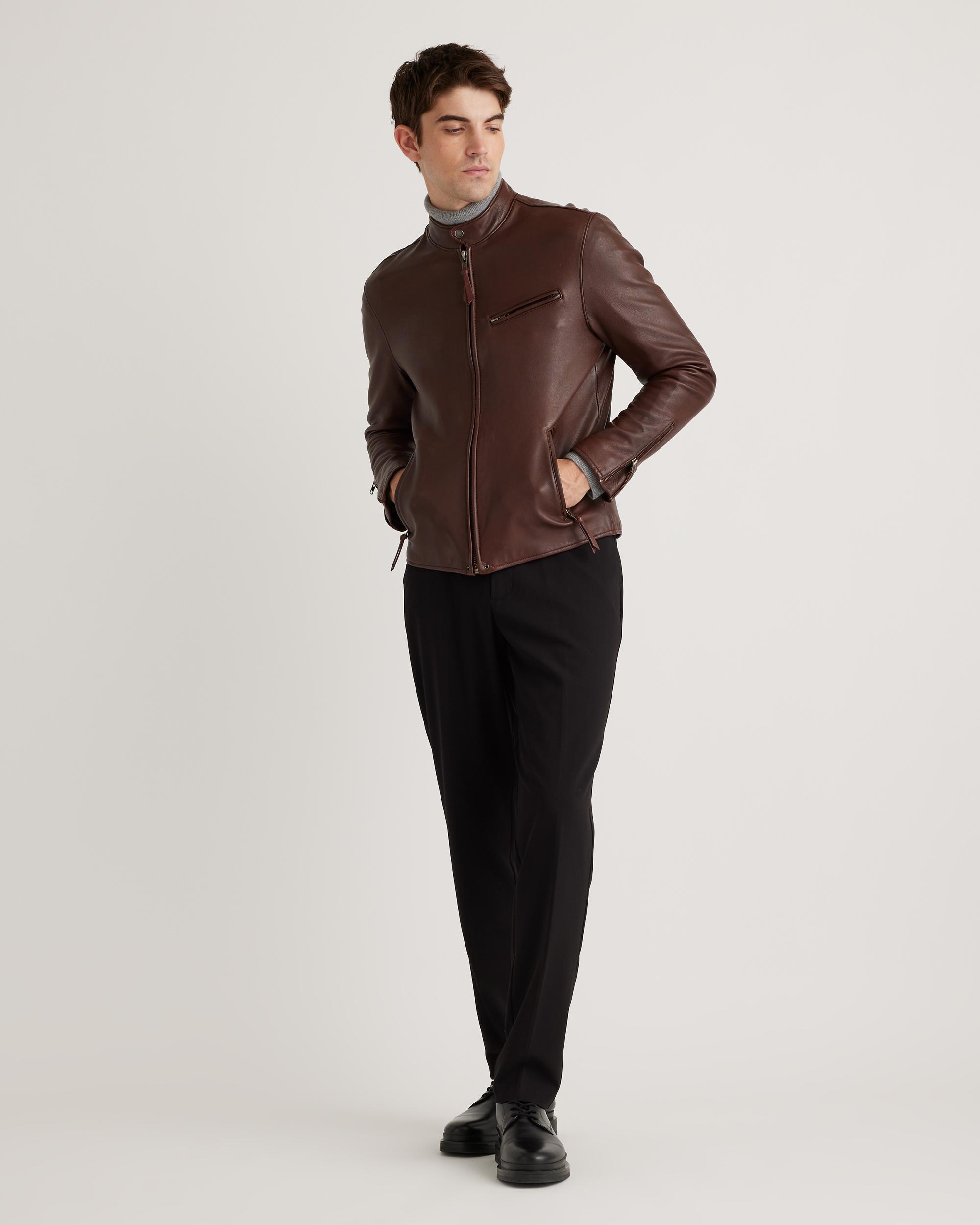 Quince | Men's Café Racer Jacket Leather Product Image