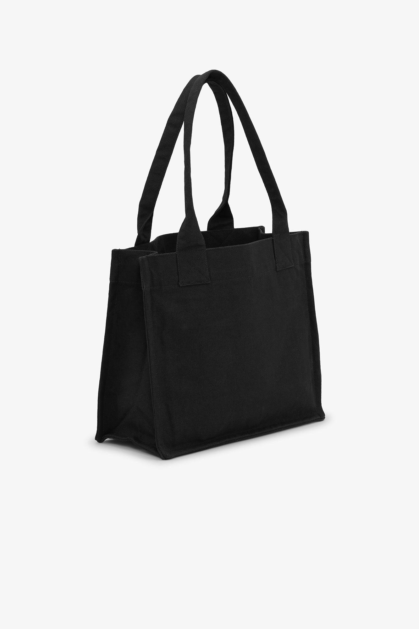 GANNI Banana Print Large Tote Bag In Black Product Image