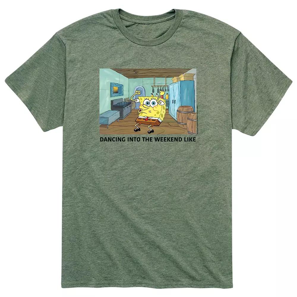 Men's SpongeBob Walking Weekend Tee,  Product Image