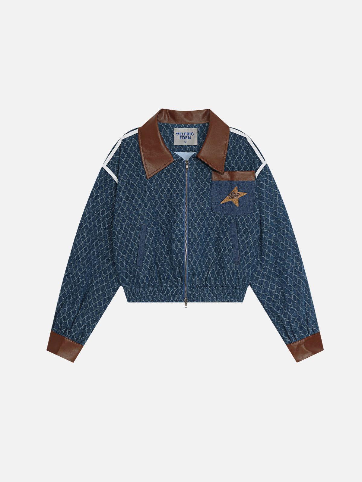 Aelfric Eden Vintage Denim Jacquard Skirt Female Product Image