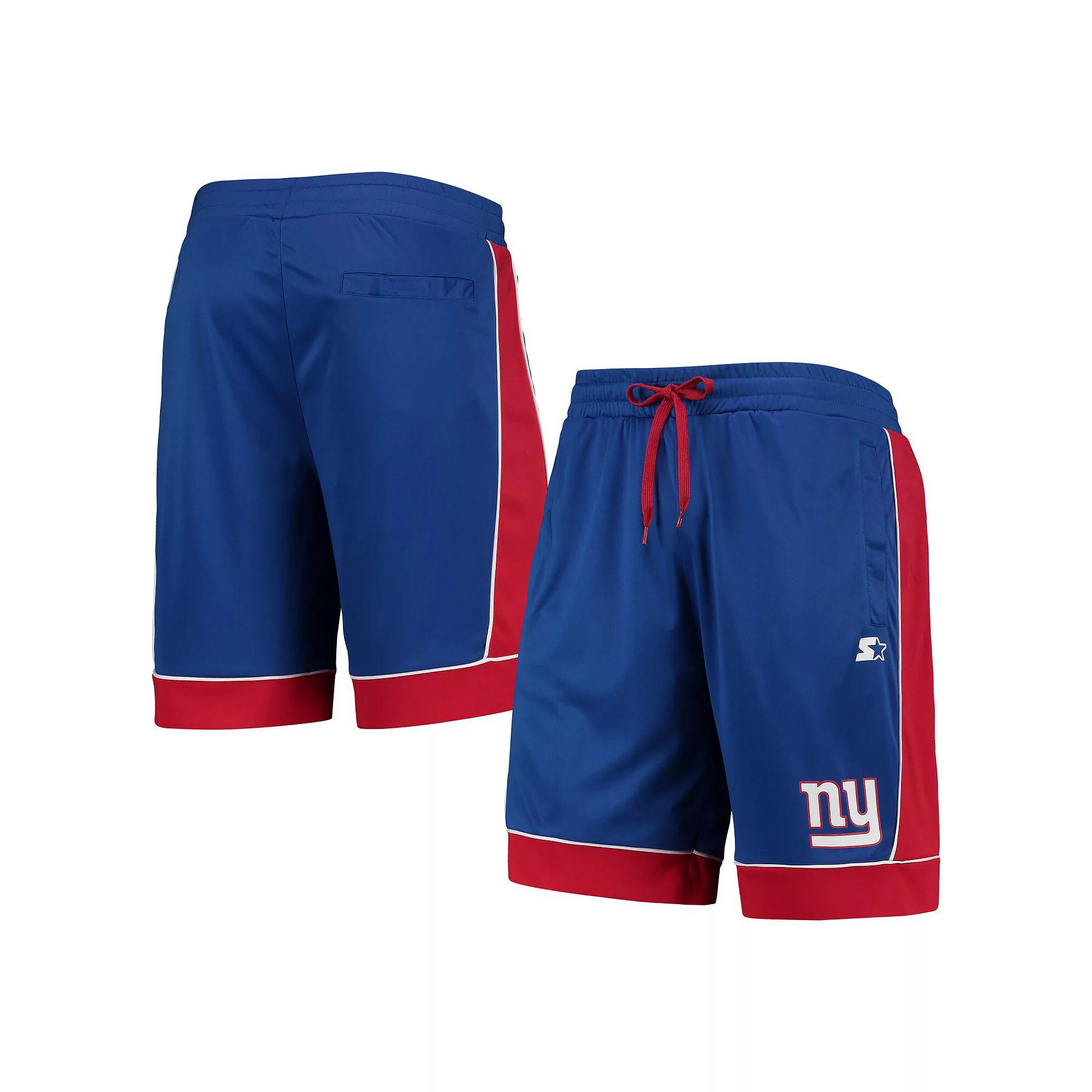 Men's Starter Royal/Red New York Giants Fan Favorite Fashion Shorts, Size: 3XL, Blue Product Image