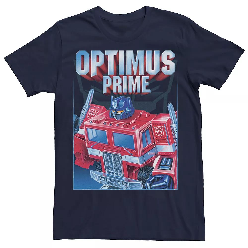 Men's Transformers Optimus Prime Portrait Tee, Size: 3XL, Blue Product Image