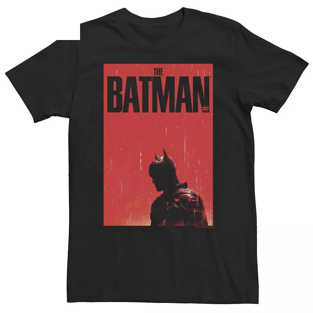Big & Tall DC Comics Batman Red Poster Tee, Men's,  Product Image