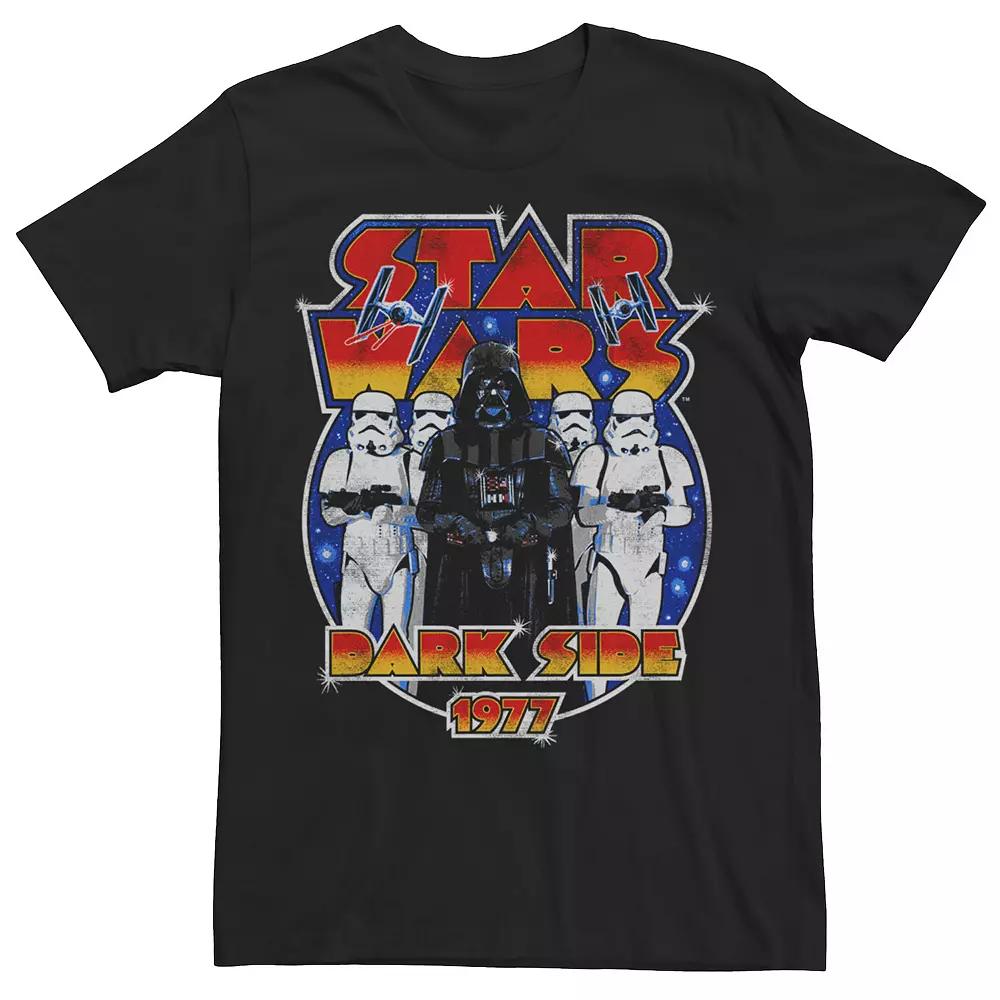 Men's Star Wars Vader and the Troopers 1977 Dark Side Rock Tee,  Product Image