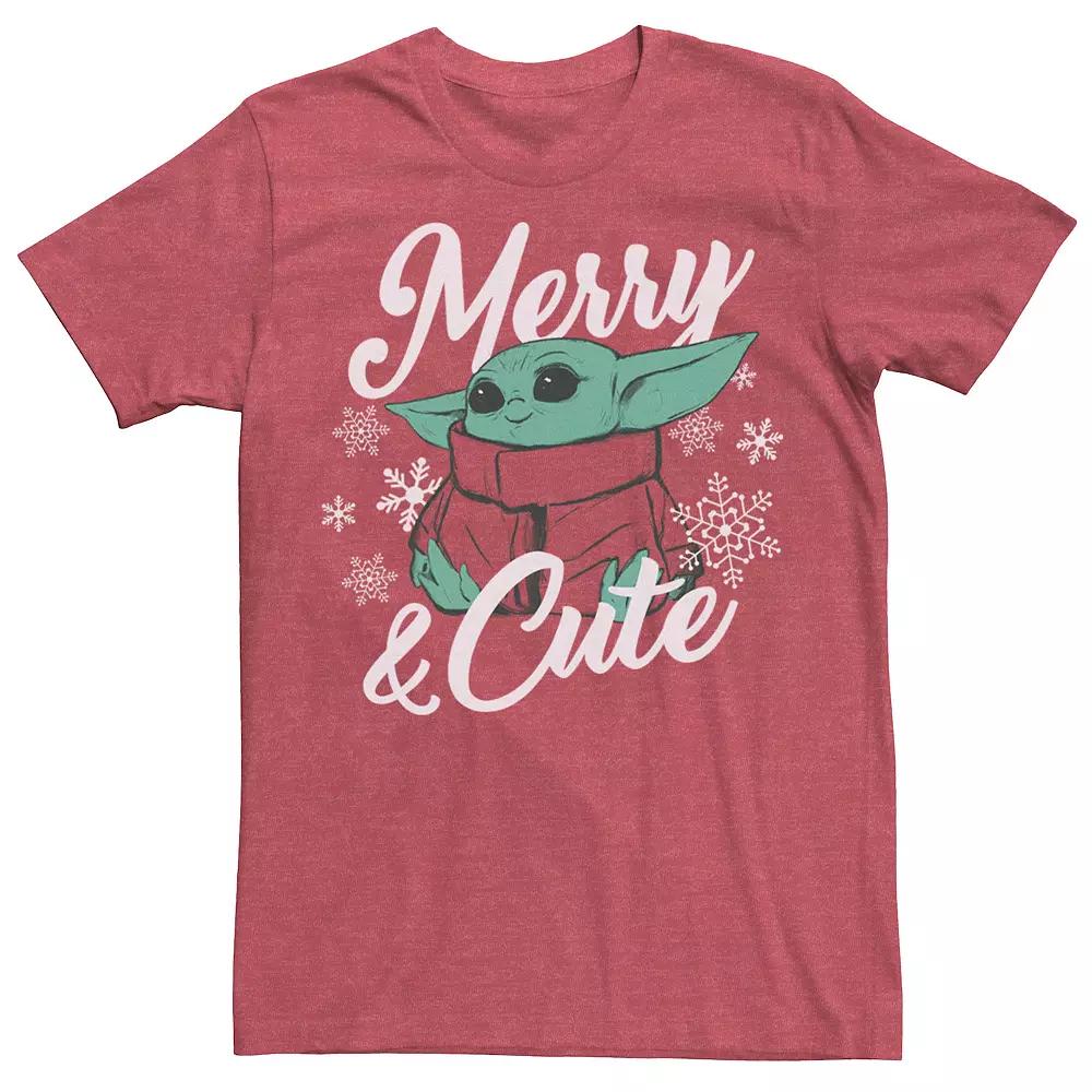 Men's Star Wars The Mandalorian Christmas The Child Merry & Cute Tee,  Product Image