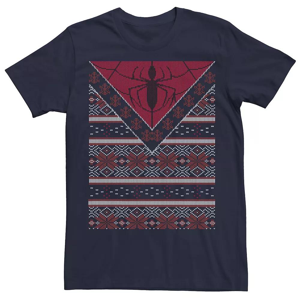 Men's Marvel Spidey Logo Sweater Graphic Tee,  Product Image