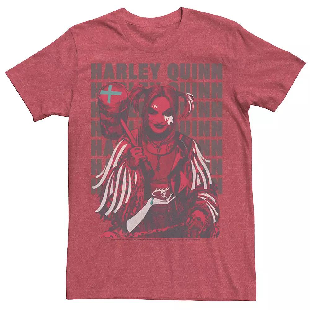 Men's Harley Quinn: Birds of Prey Stacked Text Tee,  Product Image