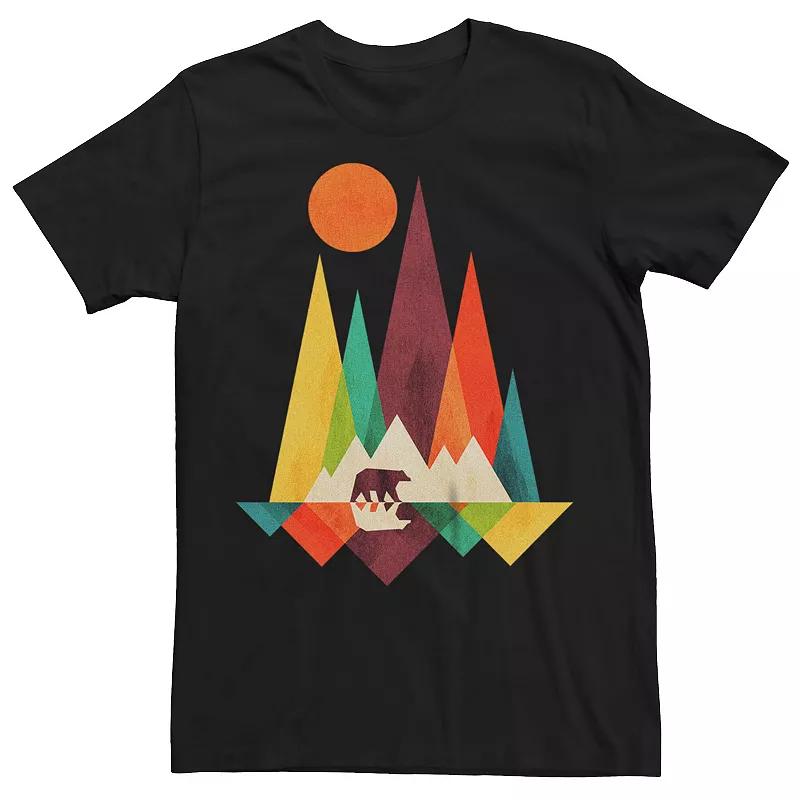 Men's Mountain Bear Abstract Graphic Tee,  Product Image