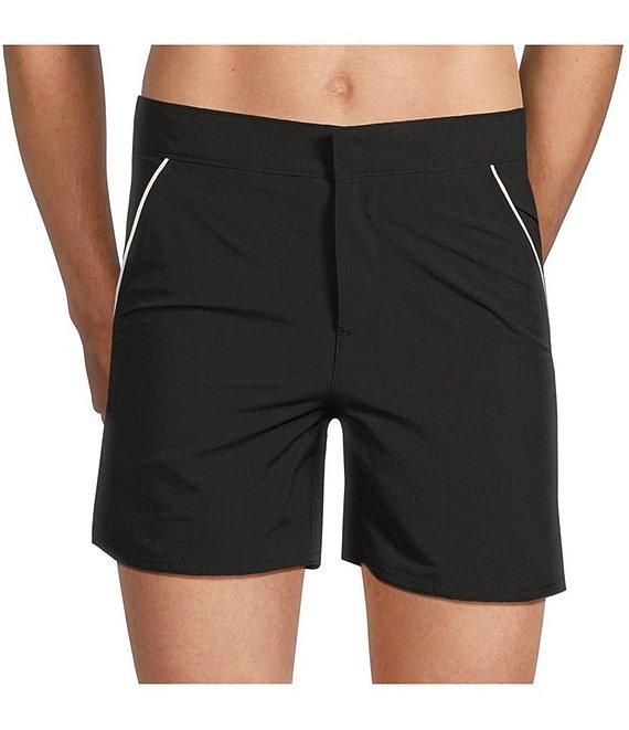 Murano Monaco 5#double; Solid Swim Trunks Product Image