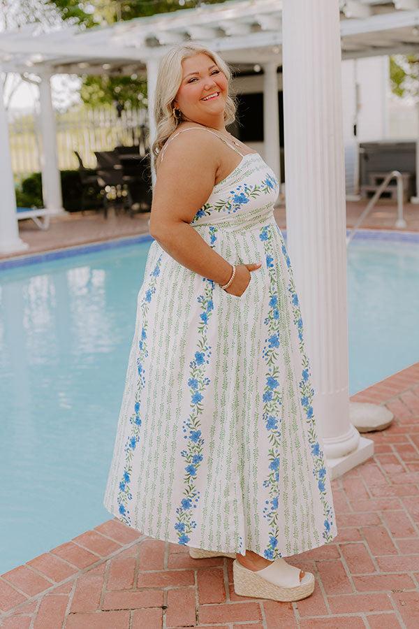 Villa Charm Floral Maxi Dress Curves Product Image