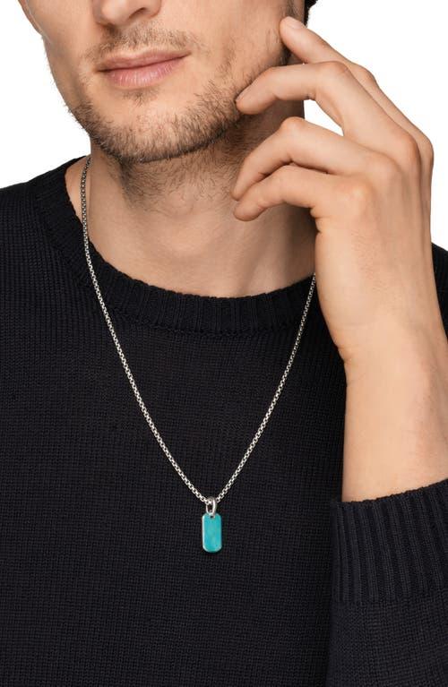 Mens Chevron Tag in Sterling Silver Product Image