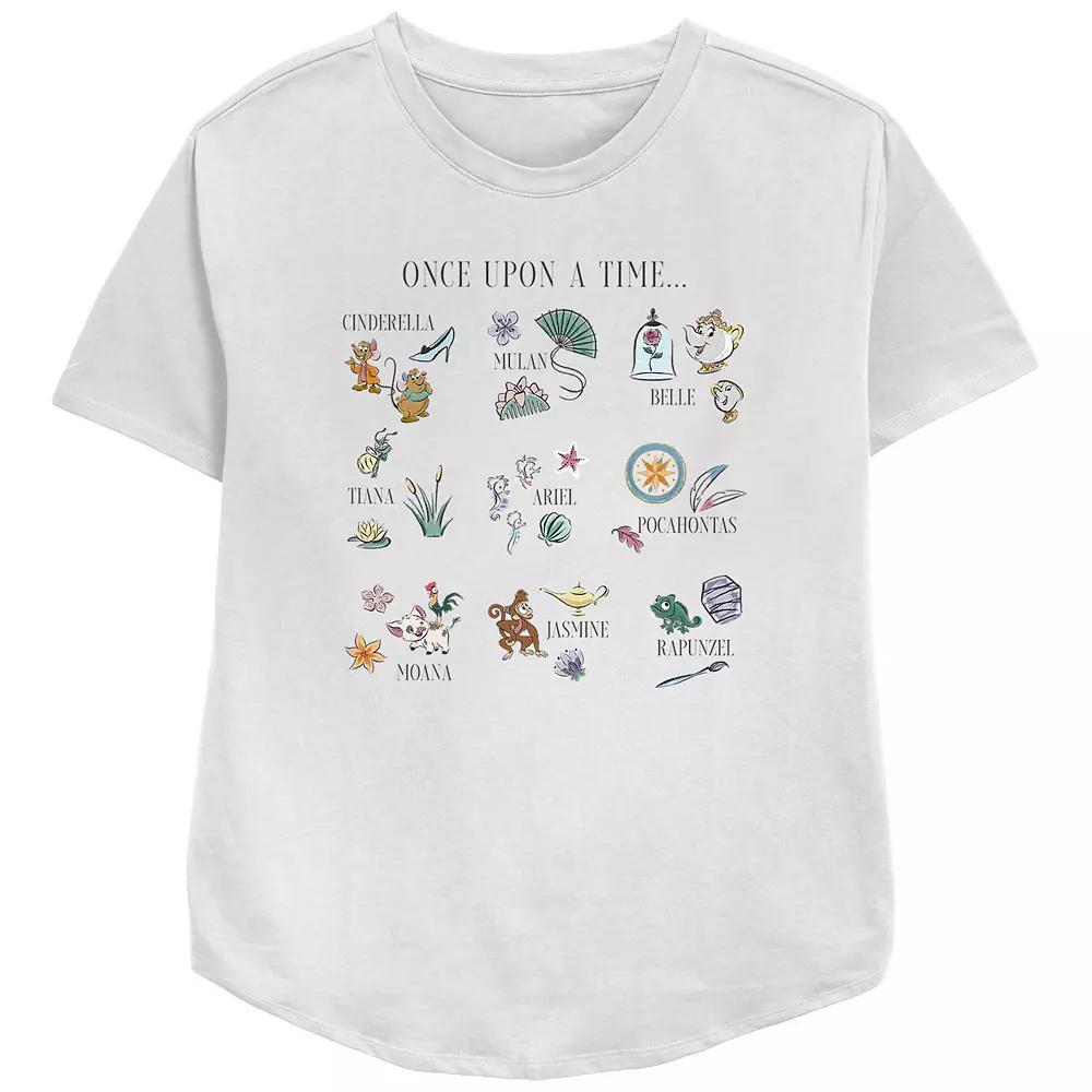 Disney Princess Once Upon A Time Icons Women's Graphic Tee,  Product Image