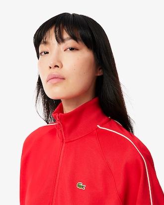 Women's Paris Zip-Up Piqué Sweatshirt Product Image