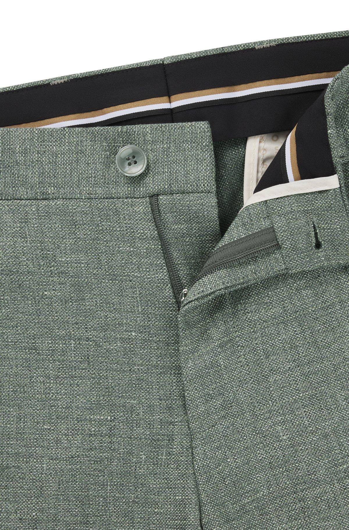 Formal trousers in micro-patterned stretch fabric Product Image