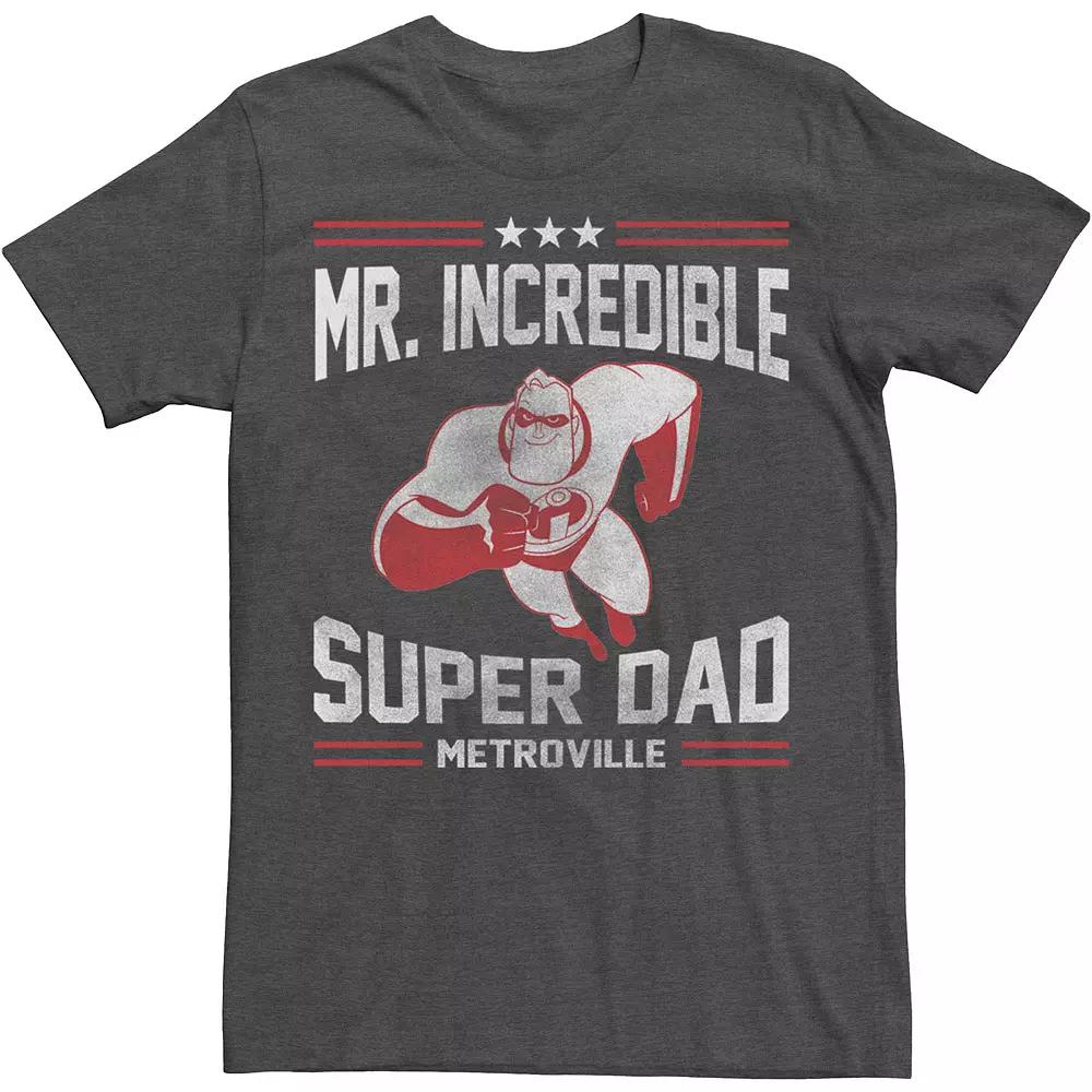 Big & Tall Incredibles Sporty Super Dad Fathers Day Text Tee, Men's,  Product Image