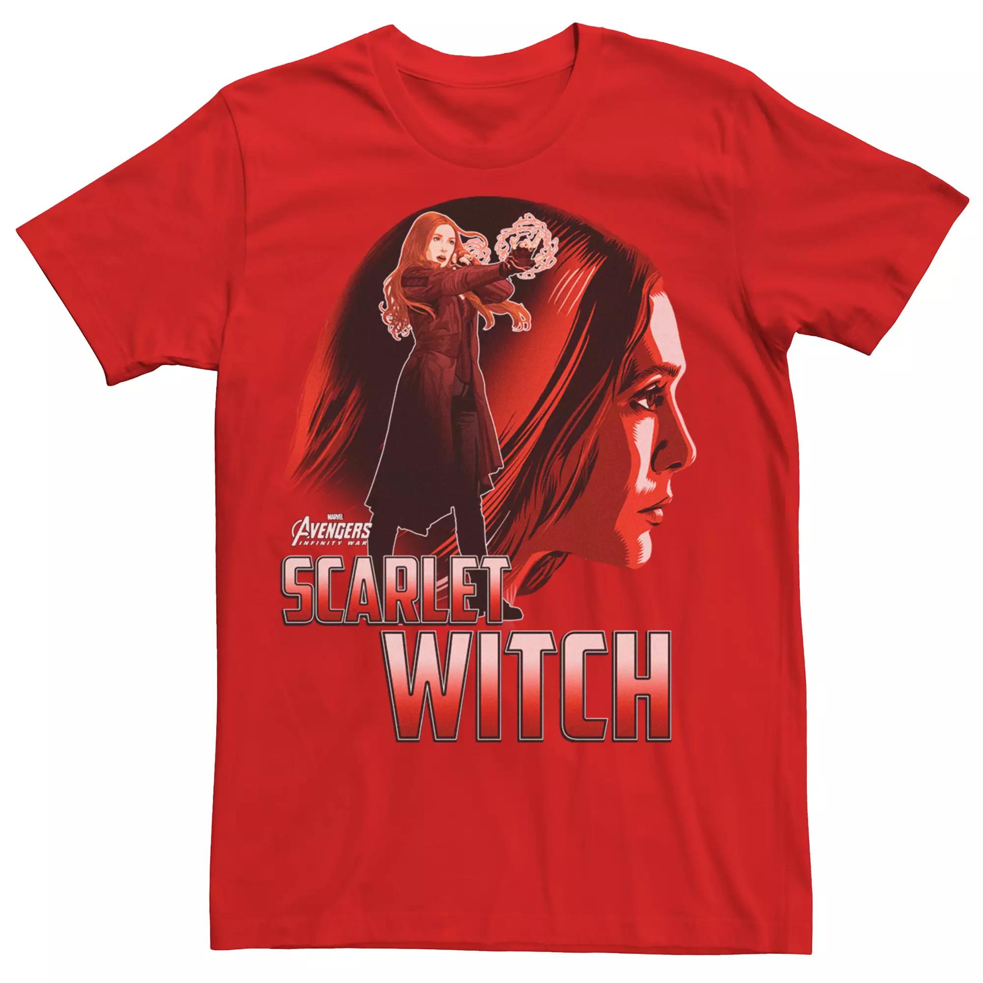 Men's Marvel Avengers Infinity War Scarlet Witch Silhouette Graphic Tee,  Product Image