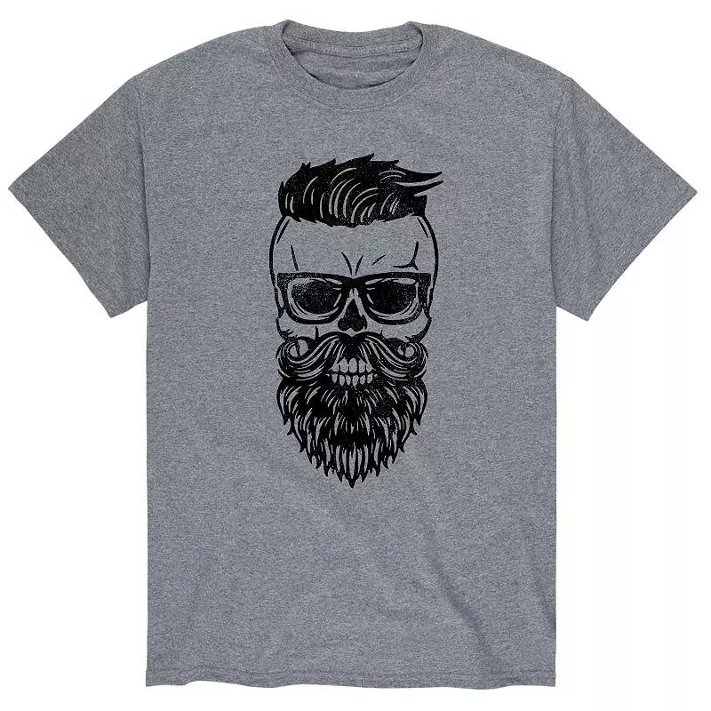 Men's Bearded Skull Dude Tee,  Product Image