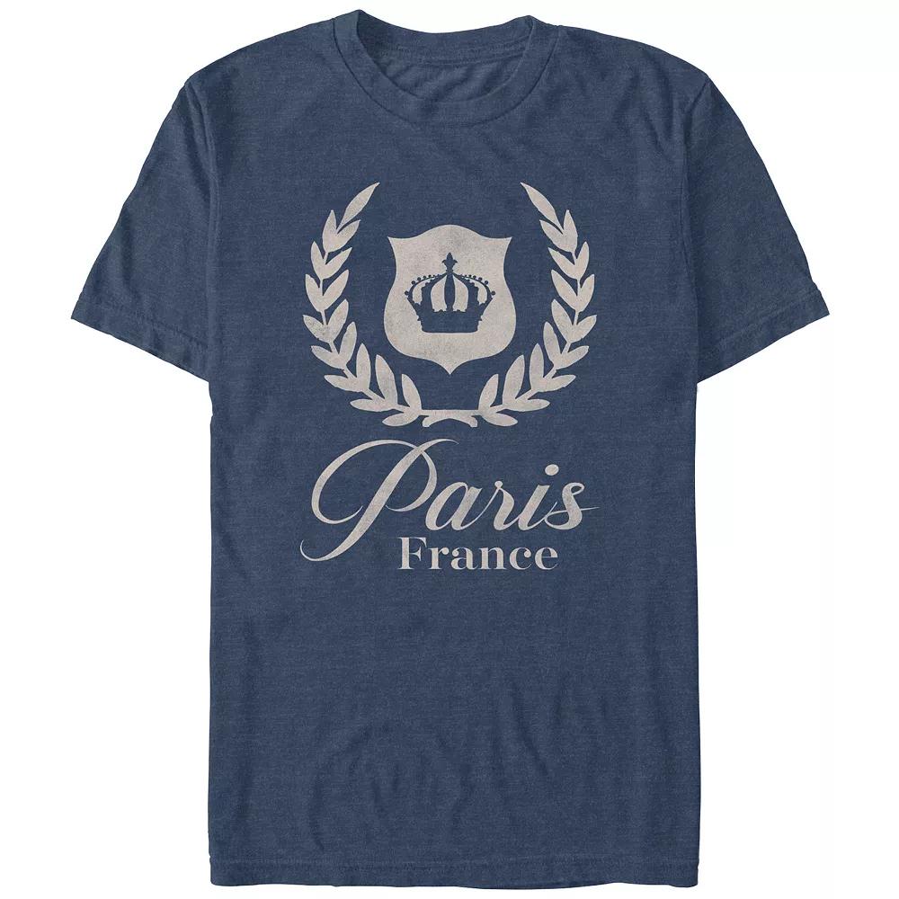 Men's Paris, France Crown Graphic Tee,  Product Image