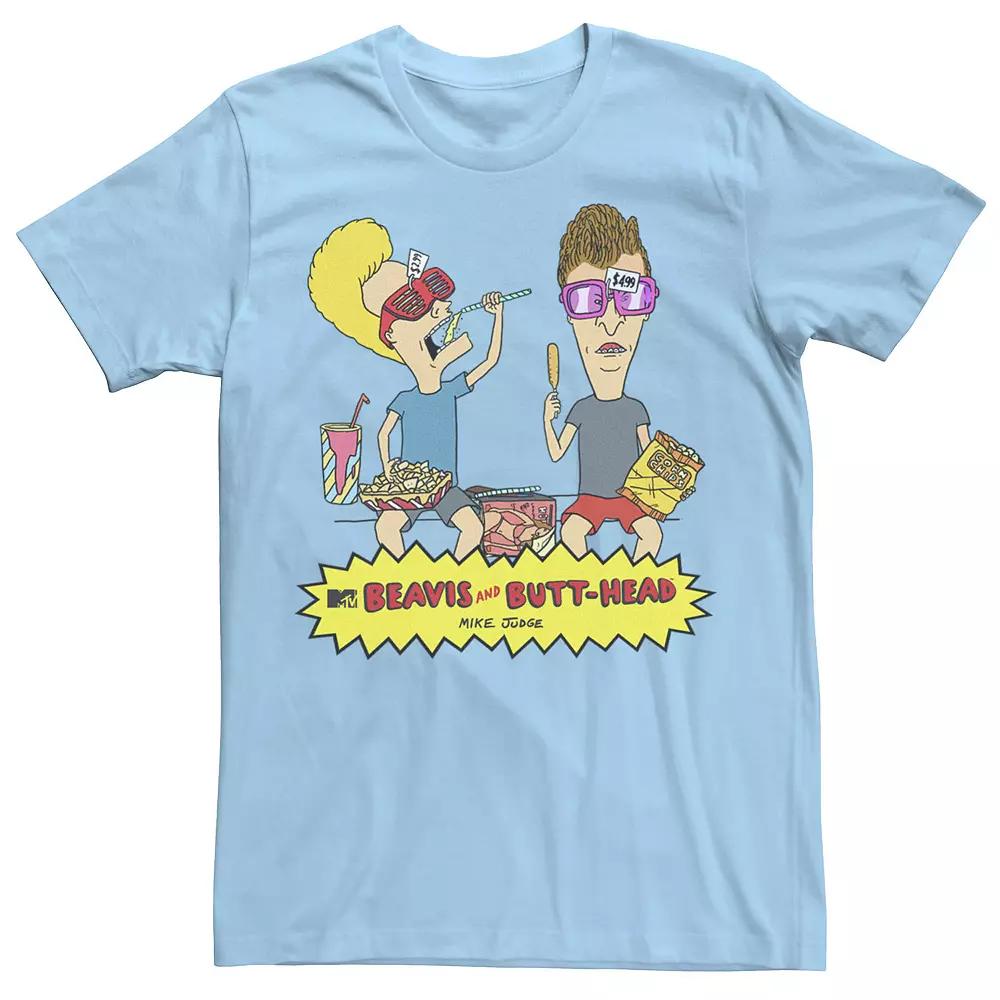 Men's Beavis & Butthead Snacks On The Curb Logo Tee,  Product Image