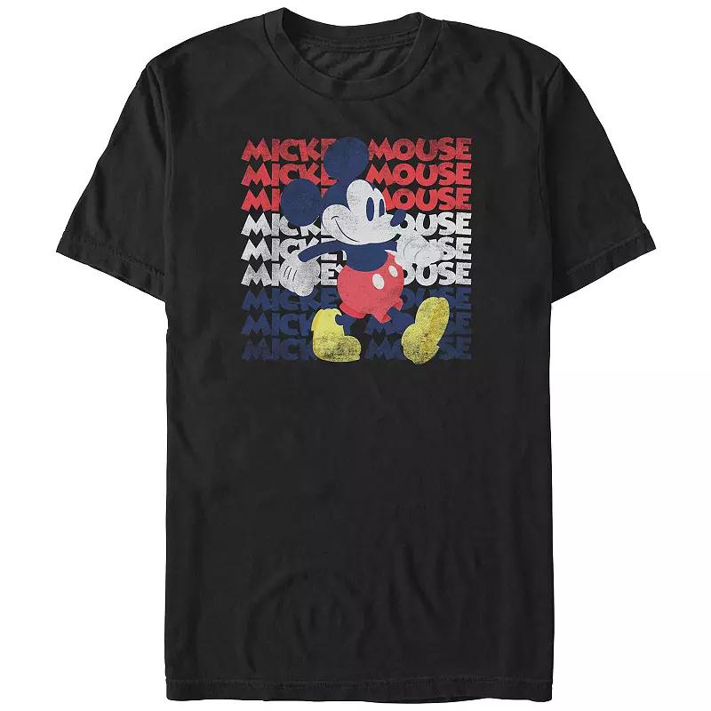 Disney's Mickey Mouse Red White And Blue Big & Tall Graphic Tee, Men's,  Product Image