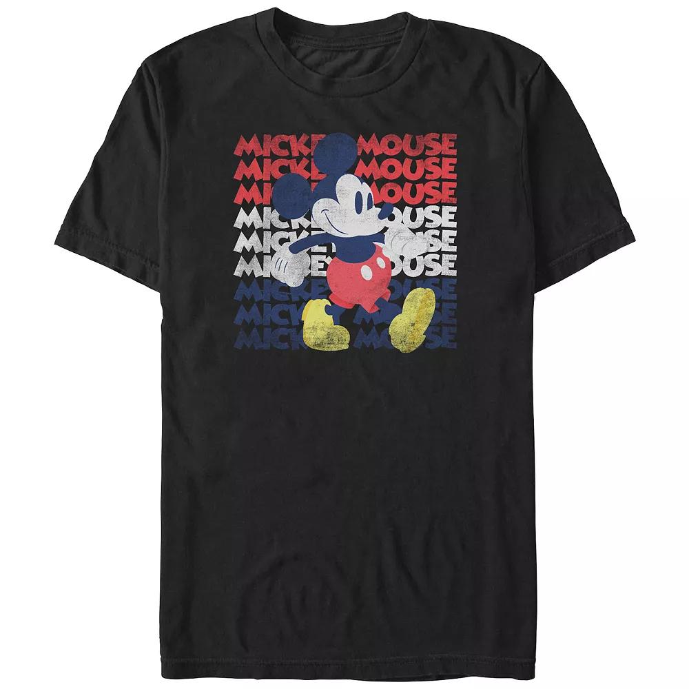 Disney's Mickey Mouse Red White And Blue Big & Tall Graphic Tee, Men's,  Product Image