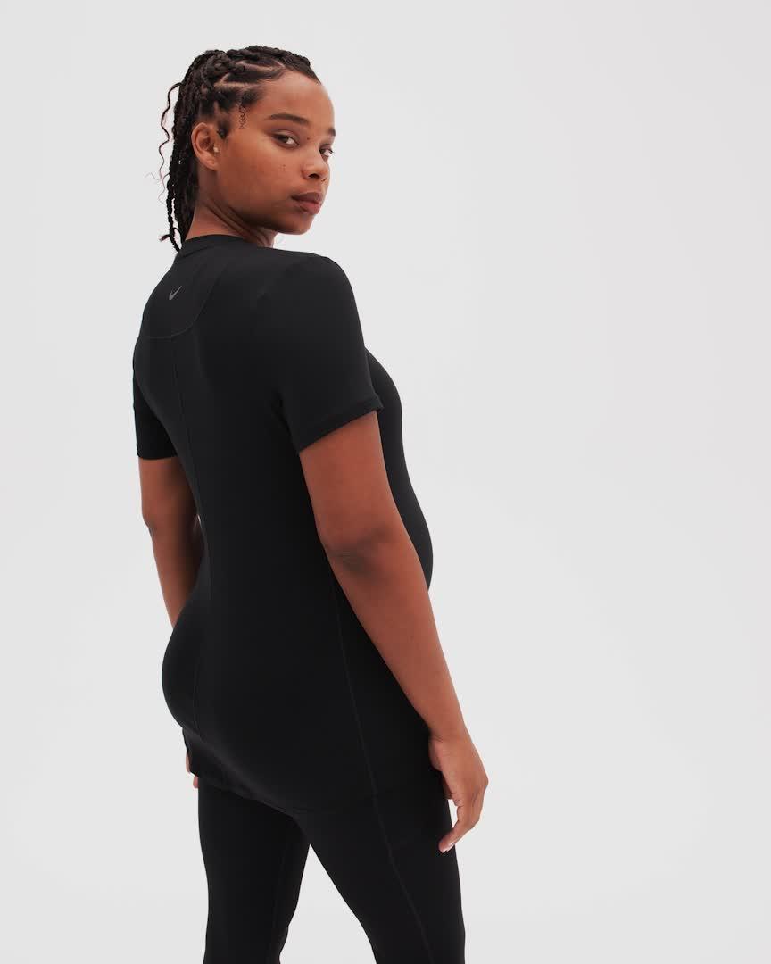 Nike (M) One Women's Dri-FIT Slim-Fit Short-Sleeve Top (Maternity) Product Image