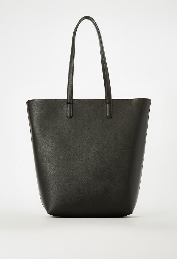 JustFab Margaux Platform Loafer Pump Womens Black/ White Size 8.5 Product Image