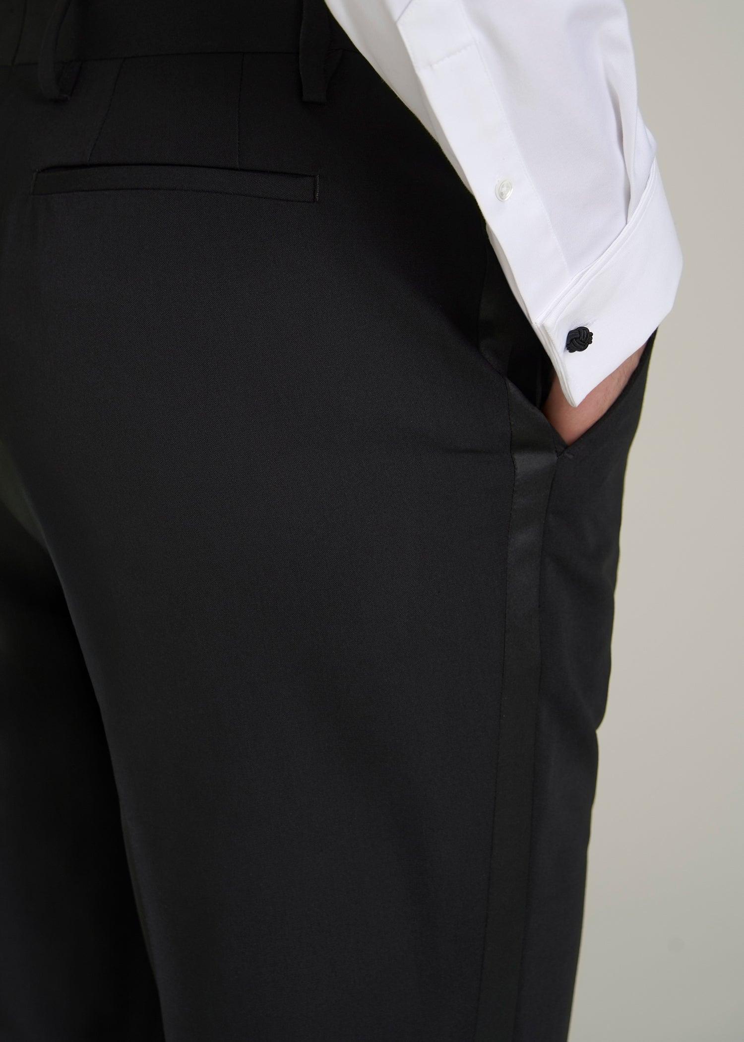 Tuxedo Pants for Tall Men in Black Male Product Image