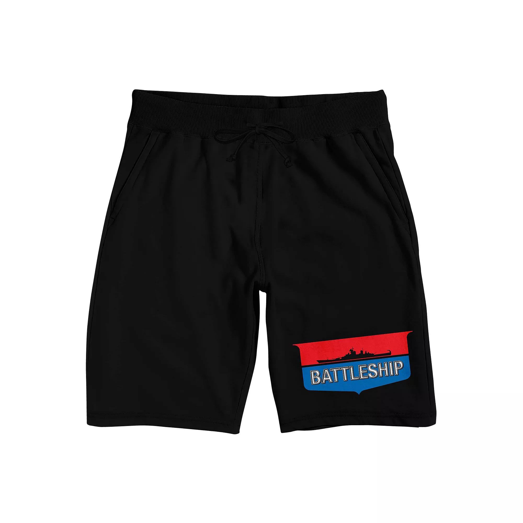 Men's Battleship Shield Logo Pajama Shorts,  Product Image